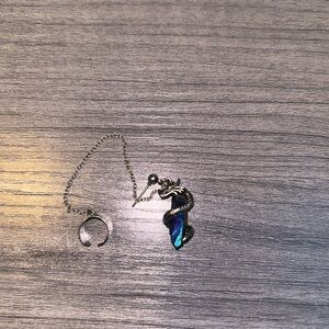 Blue and Silver Dragon Earring